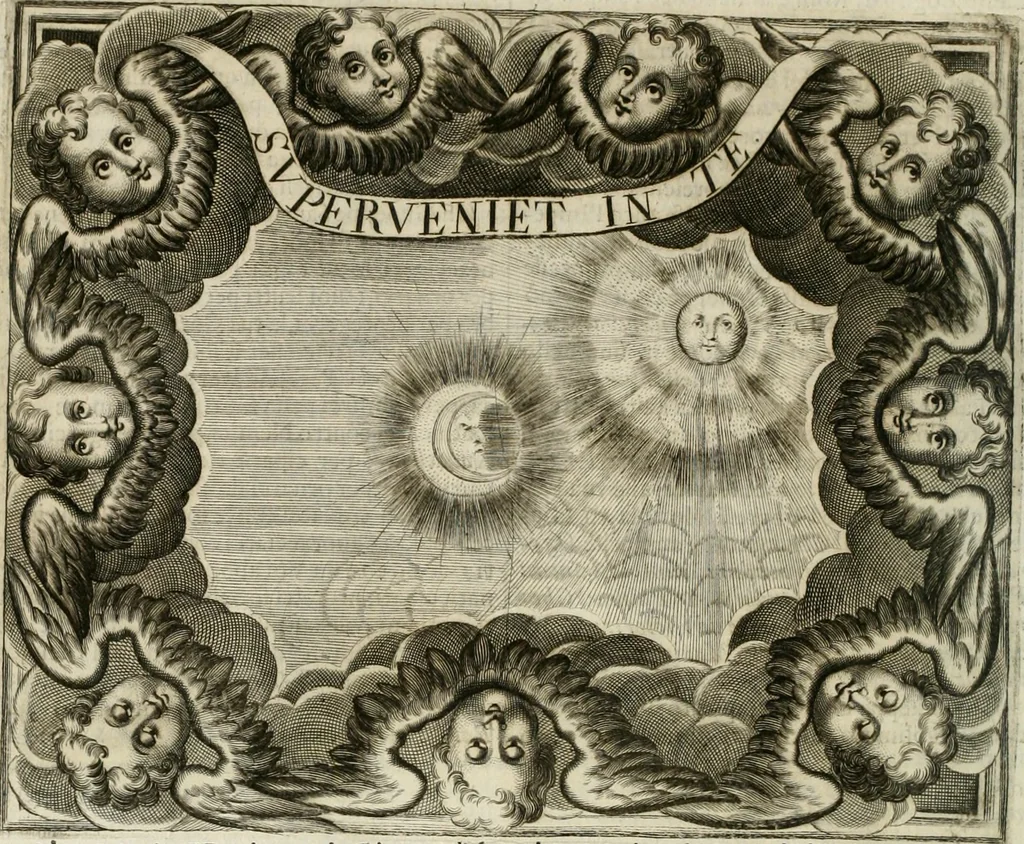An illustration from Simboli predicabili estratti da sacri evangeli che corrono nella quadragesima, 1692, leaf 495