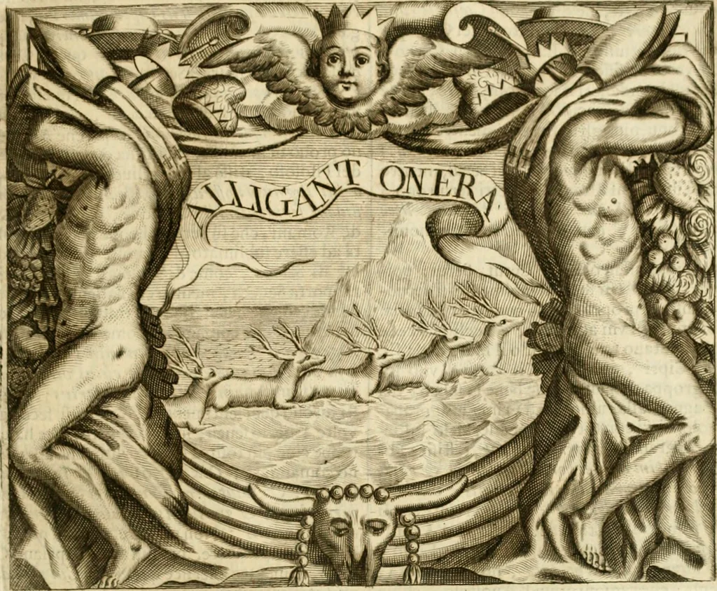 An illustration from Simboli predicabili : estratti da sacri evangeli che corrono nella quadragesima : delineati con morali, & eruditi discorsi, 1692, leaf 162