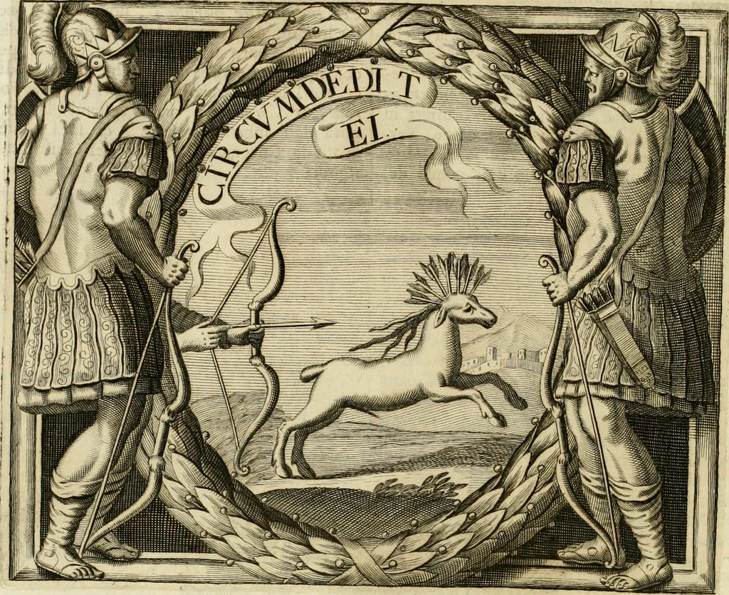 An illustration from Simboli predicabili : estratti da sacri evangeli che corrono nella quadragesima : delineati con morali, & eruditi discorsi, 1692, leaf 195