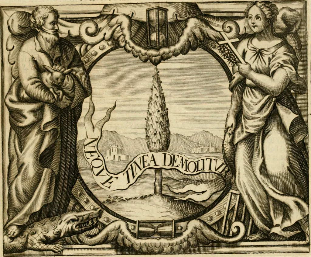 An illustration from Simboli predicabili : estratti da sacri evangeli che corrono nella quadragesima : delineati con morali, & eruditi discorsi, 1692, leaf 36