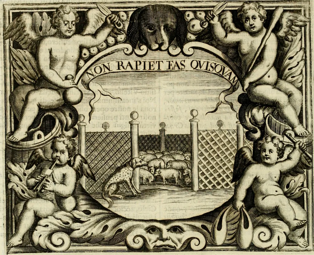 An illustration from Simboli predicabili : estratti da sacri evangeli che corrono nella quadragesima : delineati con morali, & eruditi discorsi, 1692, leaf 373