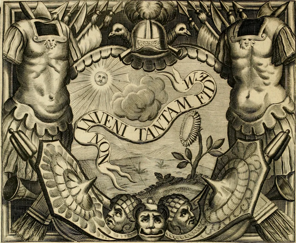 An illustration from Simboli predicabili : estratti da sacri evangeli che corrono nella quadragesima : delineati con morali, & eruditi discorsi, 1692, leaf 47