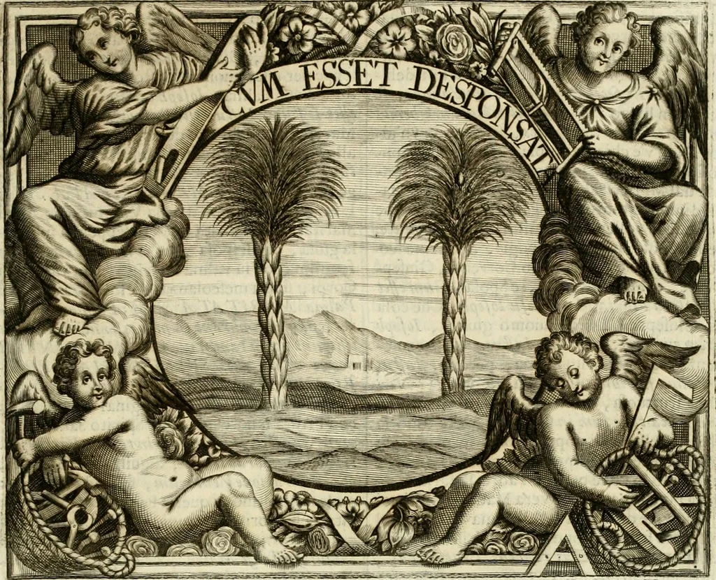 An illustration from Simboli predicabili : estratti da sacri evangeli che corrono nella quadragesima : delineati con morali, & eruditi discorsi, 1692, leaf 486