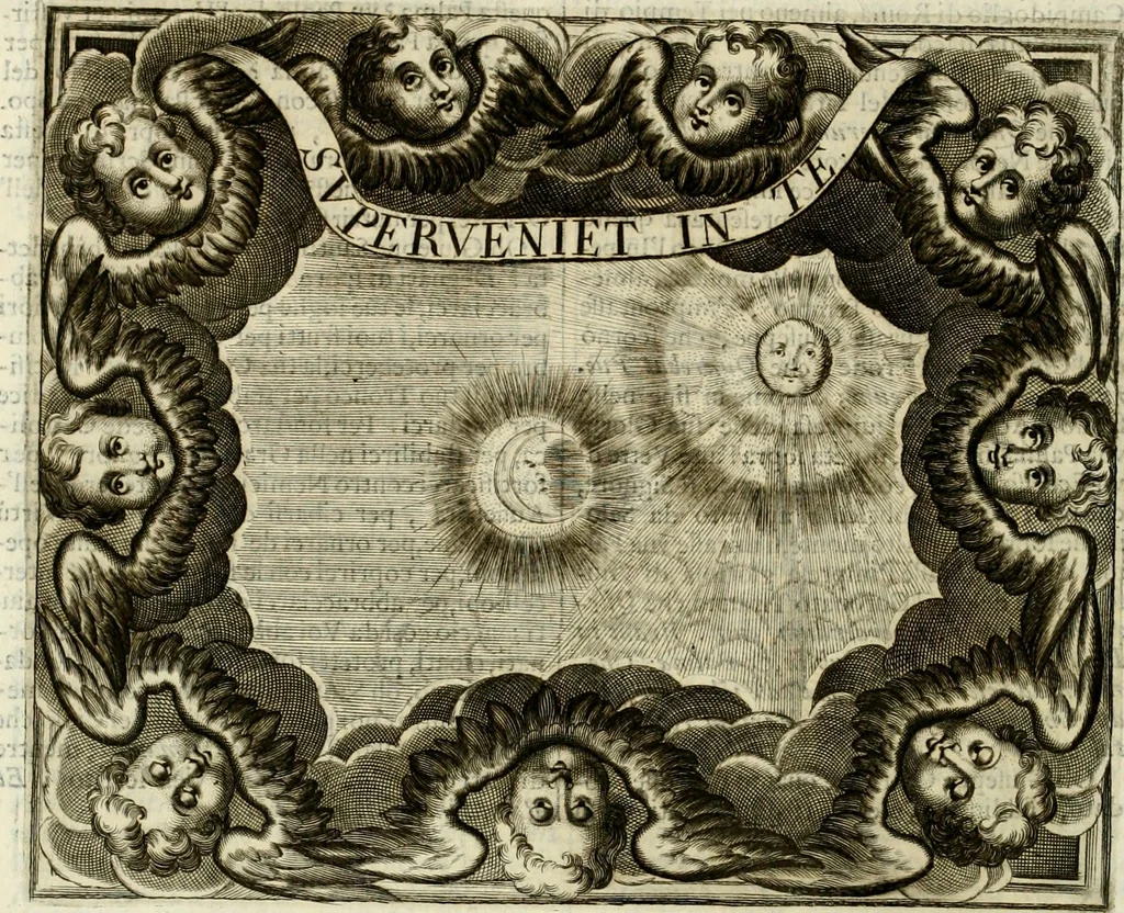 An illustration from Simboli predicabili : estratti da sacri evangeli che corrono nella quadragesima : delineati con morali, & eruditi discorsi, 1692, leaf 497