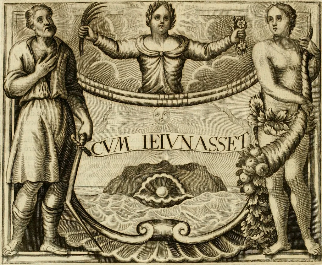 An illustration from Simboli predicabili : estratti da sacri evangeli che corrono nella quadragesima : delineati con morali, & eruditi discorsi, 1692, leaf 69
