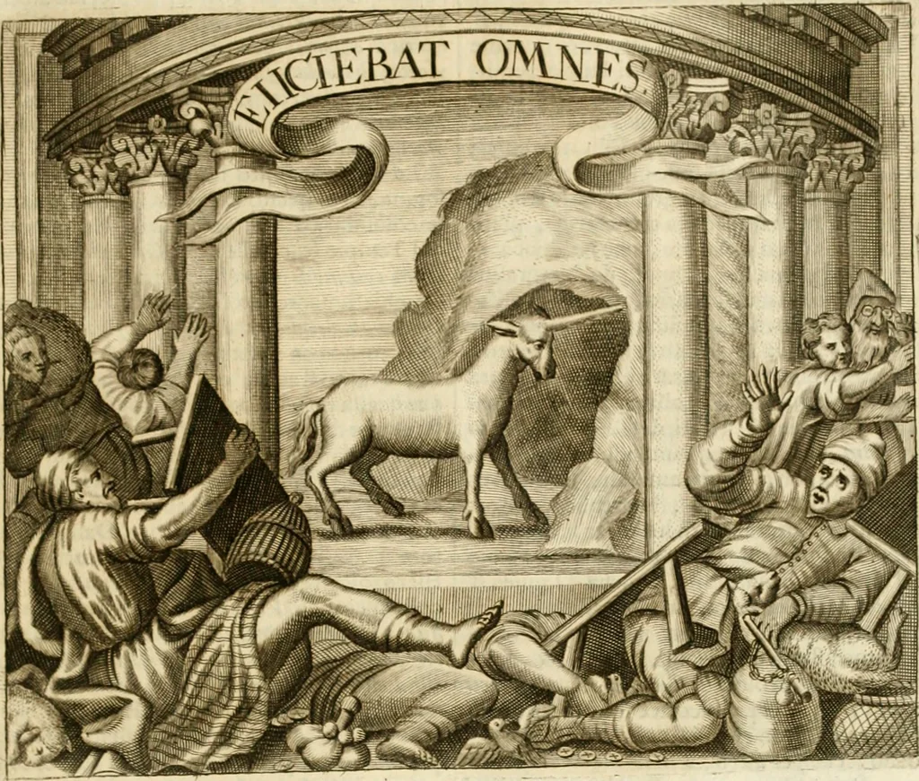 An illustration from Simboli predicabili : estratti da sacri evangeli che corrono nella quadragesima : delineati con morali, & eruditi discorsi, 1692, leaf 92
