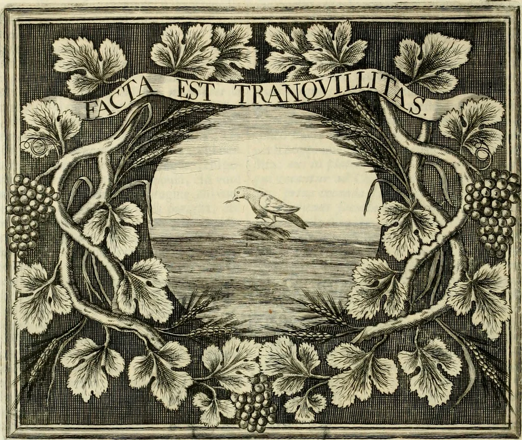 An illustration from Simboli predicabili : estratti da sacri evangeli che corrono nella quadragesima : delineati con morali, & eruditi discorsi, 1692, leaf 105