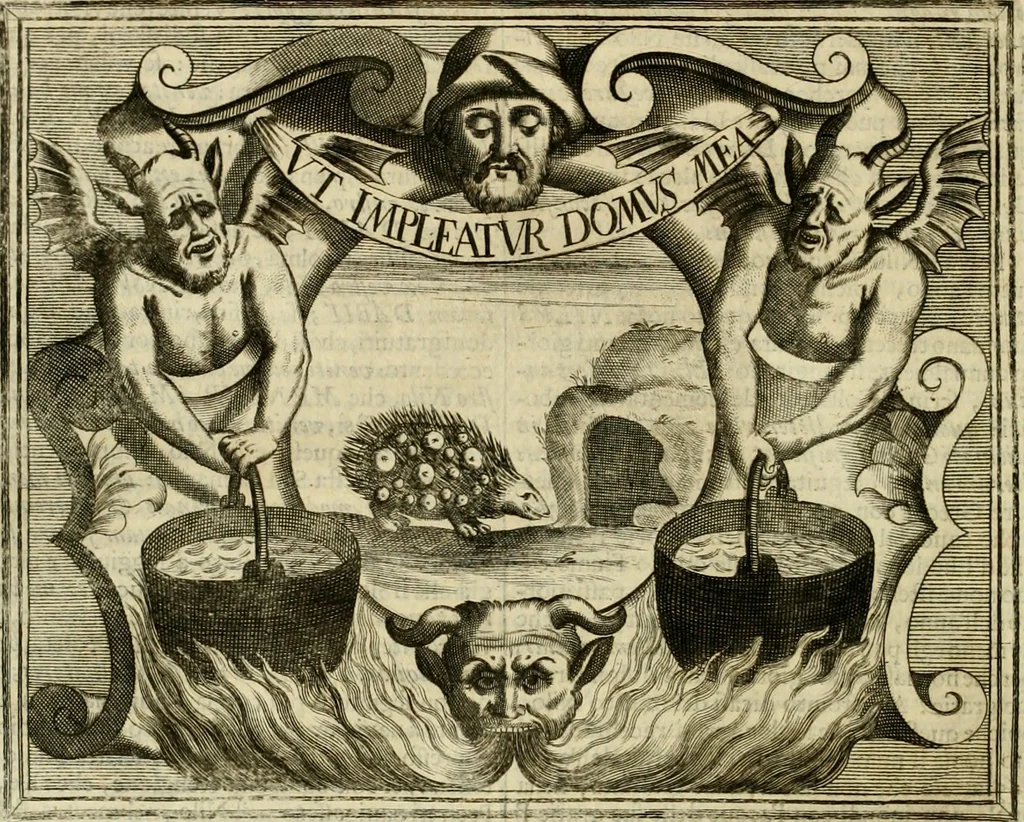 An illustration from Simboli predicabili : estratti da sacri evangeli che corrono nella quadragesima : delineati con morali, & eruditi discorsi, 1692, leaf 261