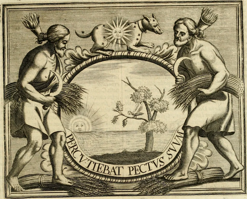 An illustration from Simboli predicabili : estratti da sacri evangeli che corrono nella quadragesima : delineati con morali, & eruditi discorsi, 1692, leaf 354