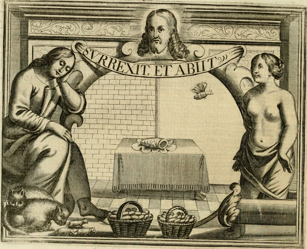 An illustration from Simboli predicabili : estratti da sacri evangeli che corrono nella quadragesima : delineati con morali, & eruditi discorsi, 1692, leaf 441