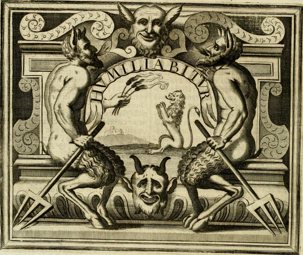 An illustration from Simboli predicabili : estratti da sacri evangeli che corrono nella quadragesima : delineati con morali, & eruditi discorsi, 1692, leaf 47