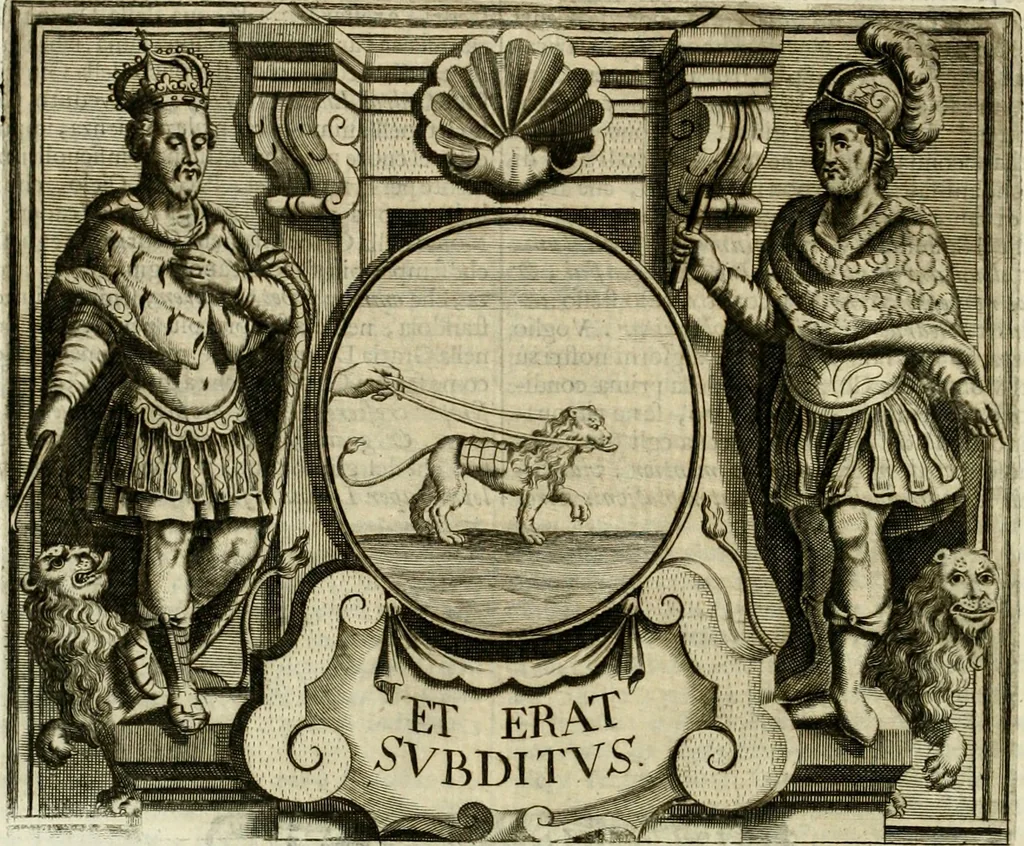 An illustration from Simboli predicabili : estratti da sacri evangeli che corrono nella quadragesima : delineati con morali, & eruditi discorsi, 1692, leaf 69