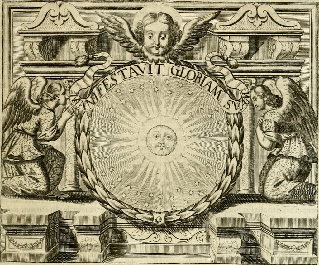 An illustration from Simboli predicabili : estratti da sacri evangeli che corrono nella quadragesima : delineati con morali, & eruditi discorsi, 1692, leaf 80