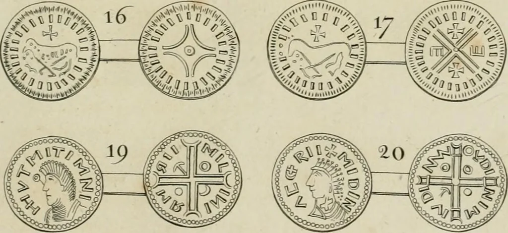 An illustration from Simon's Essay on Irish coins, and of the currency of foreign monies in Ireland; with Mr. Snelling's supplement, 1810, leaf 194