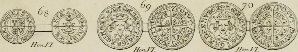 An illustration from Simon's Essay on Irish coins, and of the currency of foreign monies in Ireland; with Mr. Snelling's supplement, 1810, leaf 198