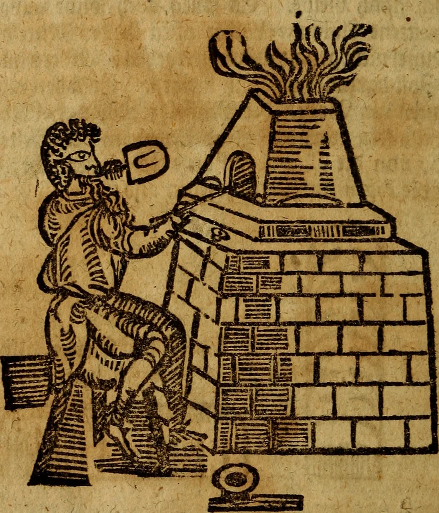 An illustration from Sinceri Renati Sämtliche Philosophisch- und Chymische Schrifften, als: I. Die wahrhaffte und vollkommene Bereitung des Philosophischen Steins, &c. II. Theo-Philosophia Theoretico-Practica, oder der wahre Grund Göttlicher und natürlicher Erkänntniss &c. III. Goldene Qvelle der Natur und Kunst, bestehend in lauter Experimentis und chymischen Handgriffen &c, 1741, leaf 705