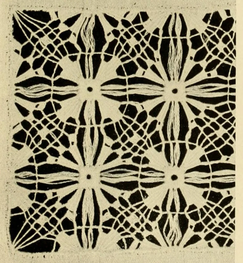 An illustration from Singer instructions for art embroidery, 1911, leaf 105