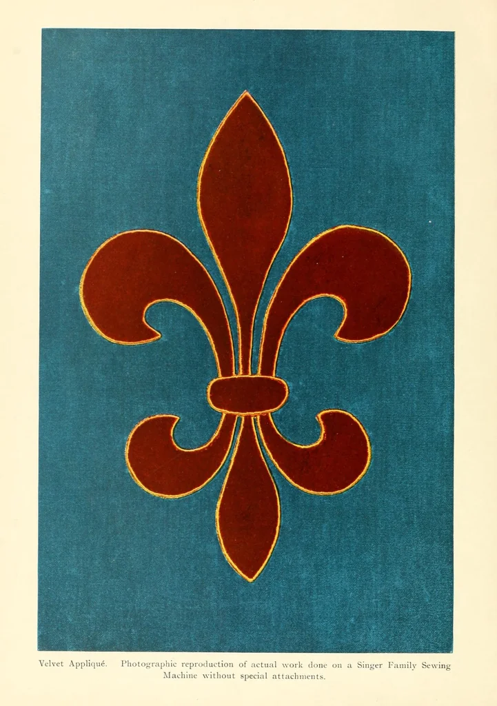 An illustration from Singer instructions for art embroidery, 1911, leaf 110