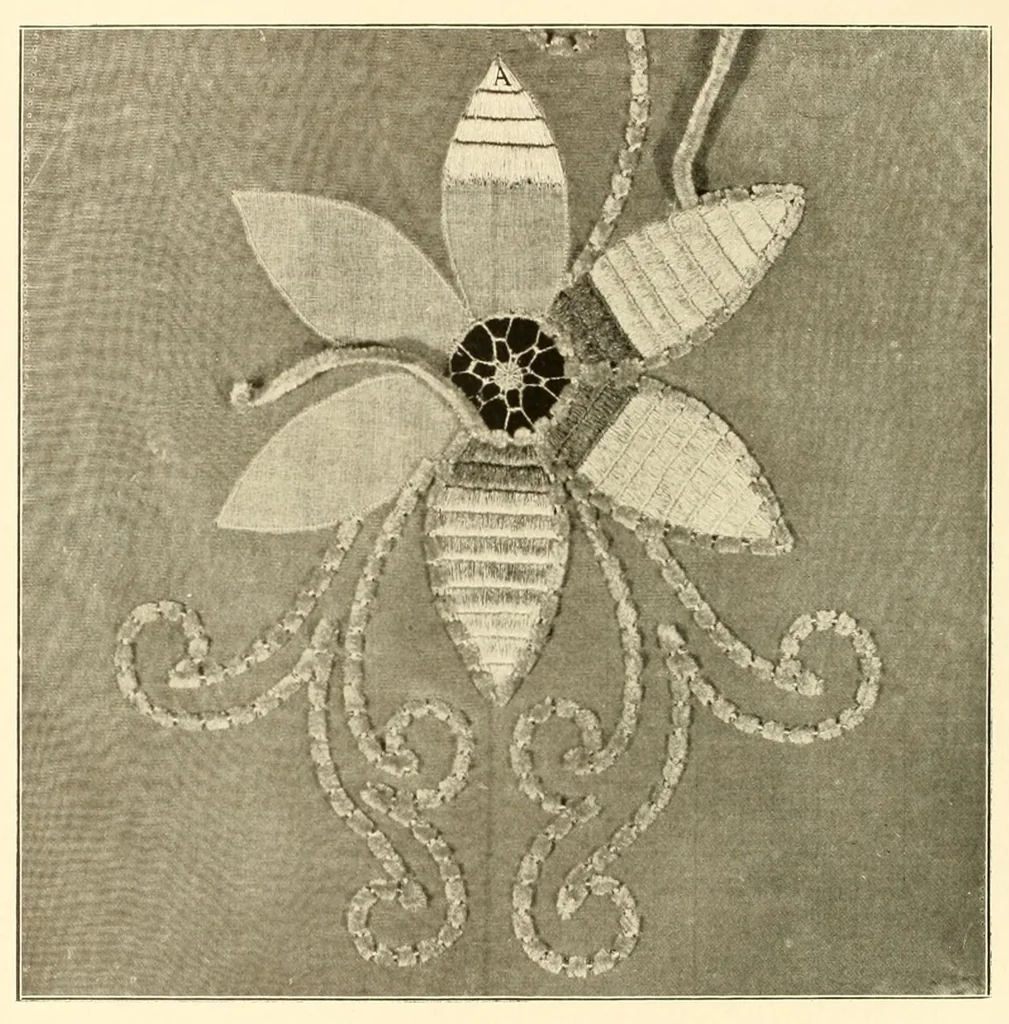 An illustration from Singer instructions for art embroidery, 1911, leaf 32