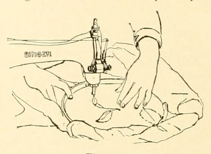 An illustration from Singer instructions for art embroidery, 1911, leaf 8