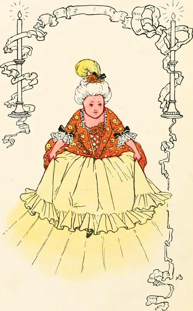 An illustration from The singing circle; a picture book of action songs, other songs, and dances, 1911, leaf 23