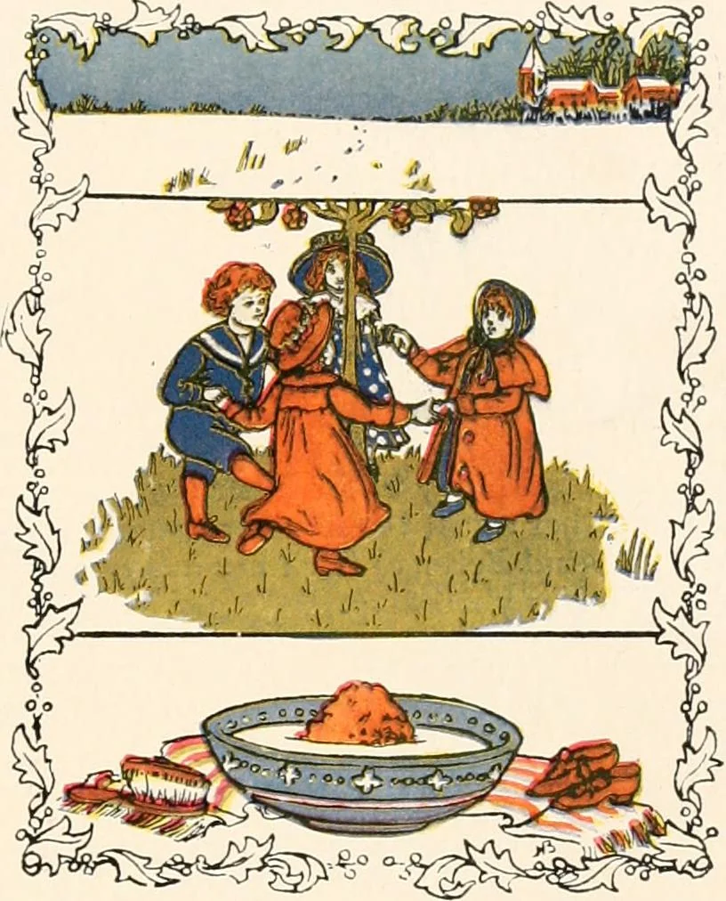 An illustration from The singing circle; a picture book of action songs, other songs, and dances, 1911, leaf 24