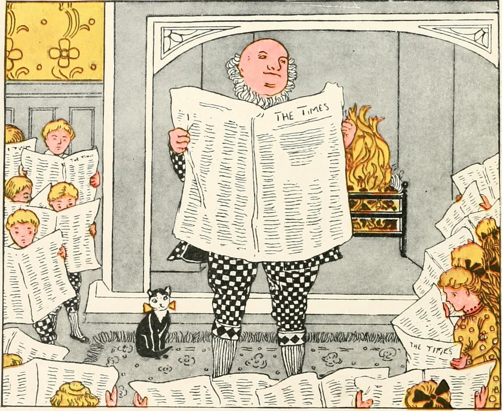 An illustration from The singing circle; a picture book of action songs, other songs, and dances, 1911, leaf 35