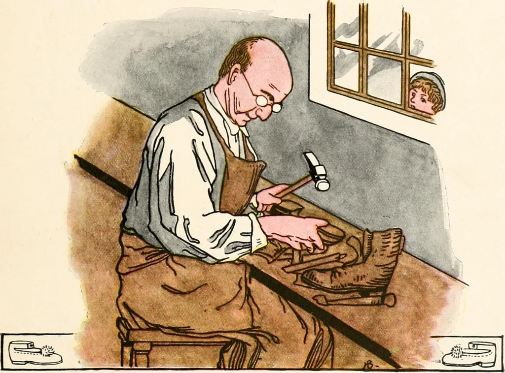 An illustration from The singing circle; a picture book of action songs, other songs, and dances, 1911, leaf 54
