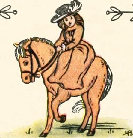 An illustration from The singing circle; a picture book of action songs, other songs, and dances, 1911, leaf 63