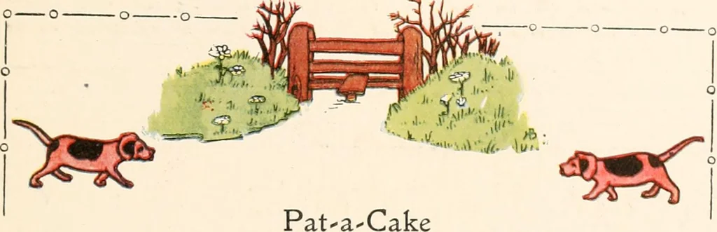 An illustration from The singing circle; a picture book of action songs, other songs, and dances, 1911, leaf 70