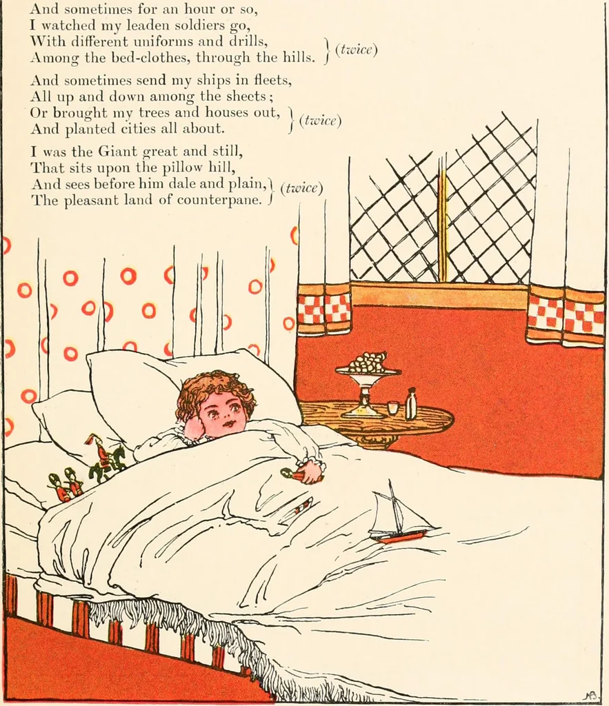 An illustration from The singing circle; a picture book of action songs, other songs, and dances, 1911, leaf 74