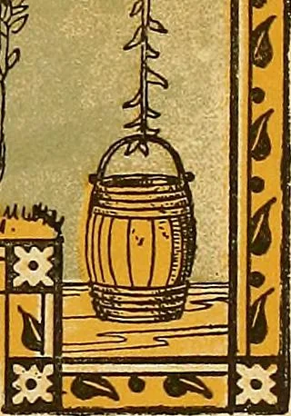 An illustration from Singing games, 1890, leaf 34