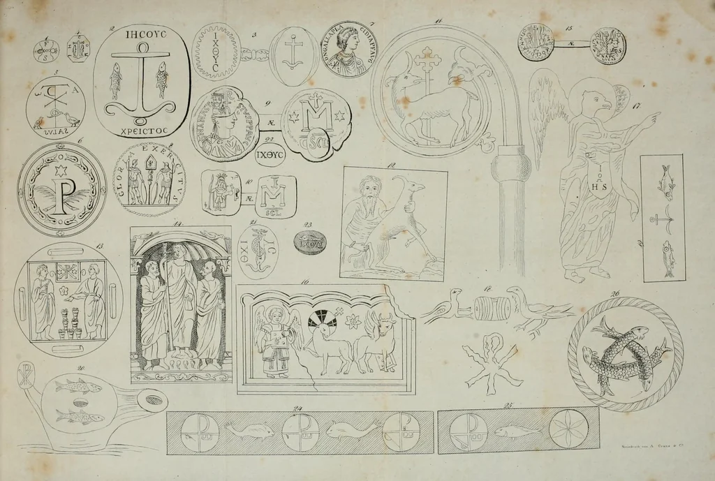 An illustration from Sinnbilder und Kunstvorstellungen der alten Christen, 1825, leaf 137