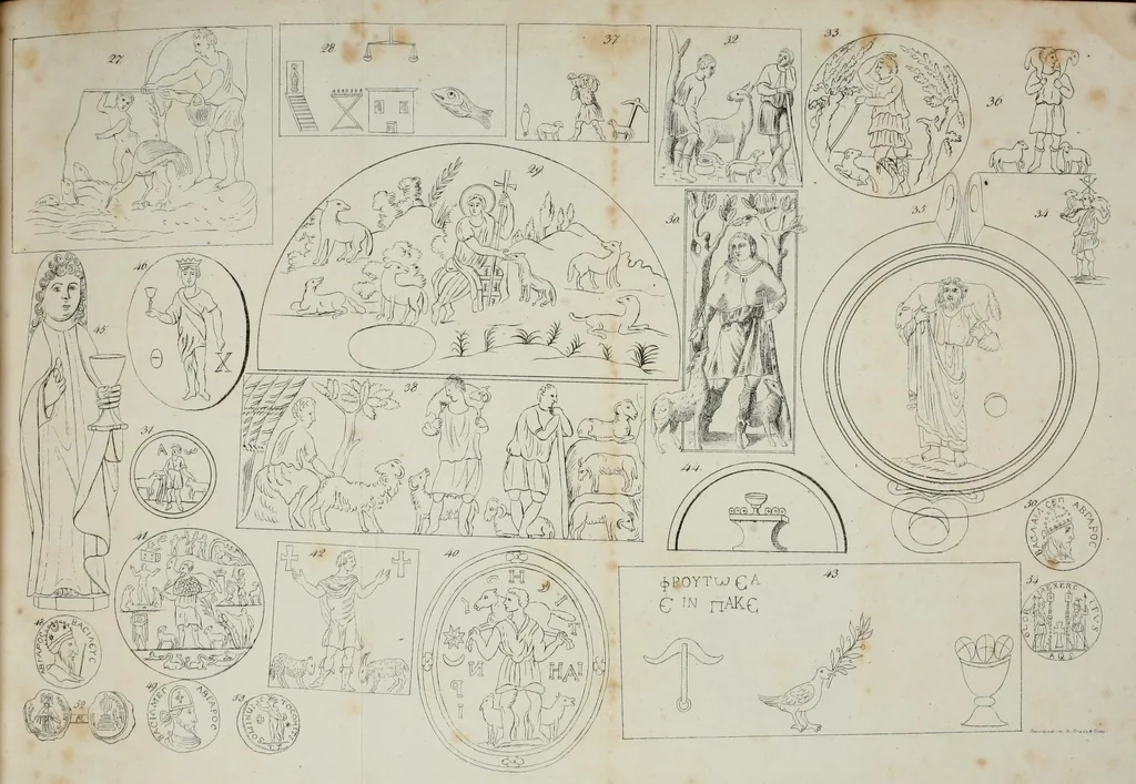 An illustration from Sinnbilder und Kunstvorstellungen der alten Christen, 1825, leaf 139