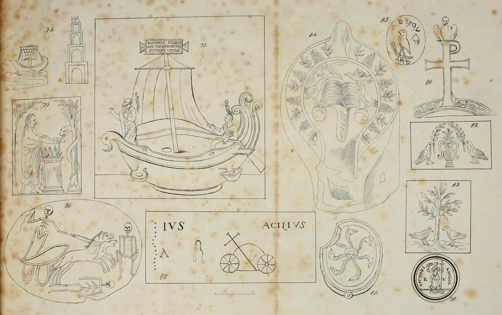 An illustration from Sinnbilder und Kunstvorstellungen der alten Christen, 1825, leaf 143