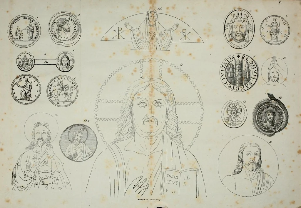 An illustration from Sinnbilder und Kunstvorstellungen der alten Christen, 1825, leaf 287