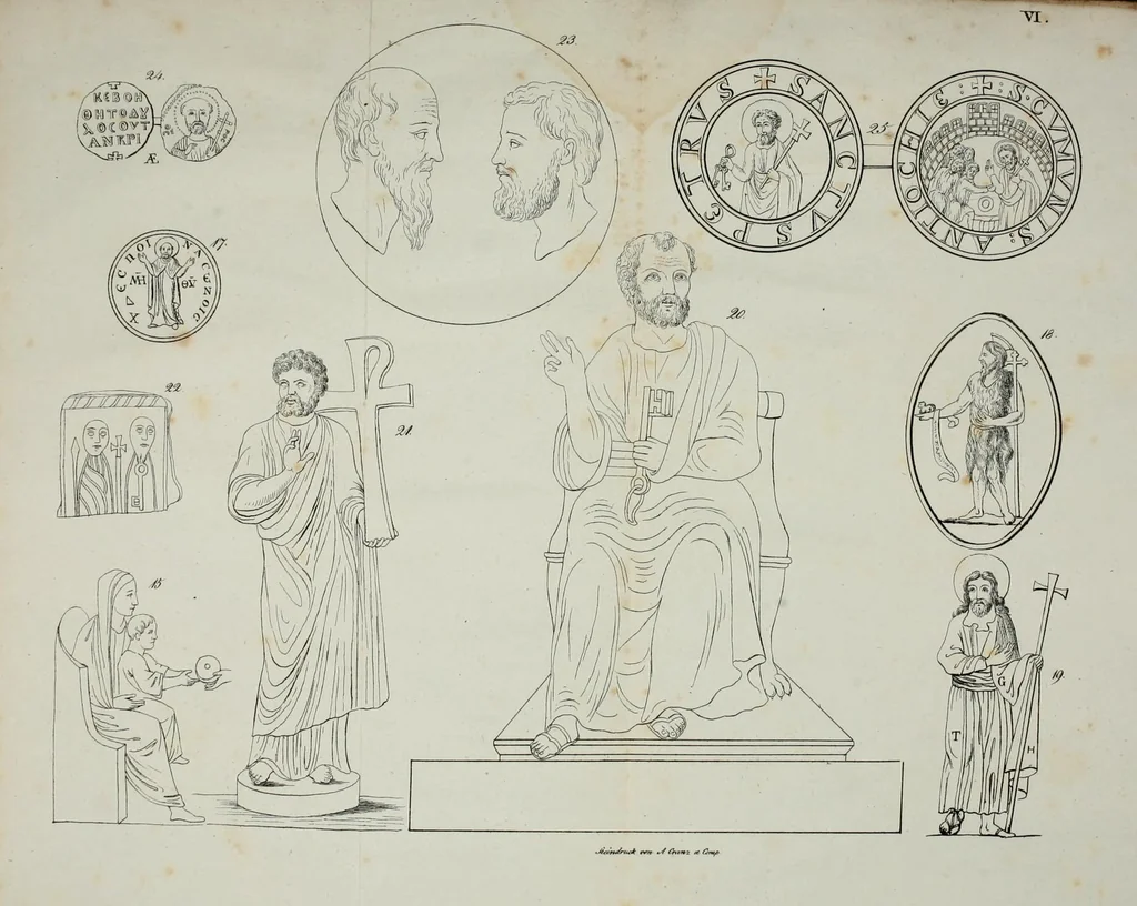 An illustration from Sinnbilder und Kunstvorstellungen der alten Christen, 1825, leaf 289