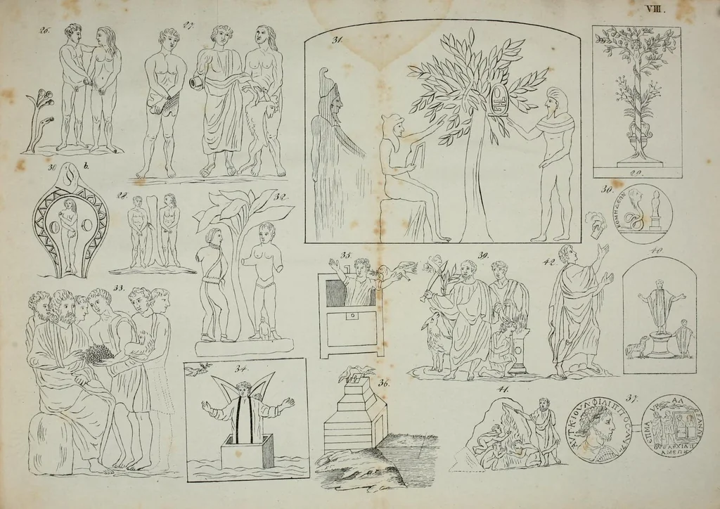 An illustration from Sinnbilder und Kunstvorstellungen der alten Christen, 1825, leaf 291