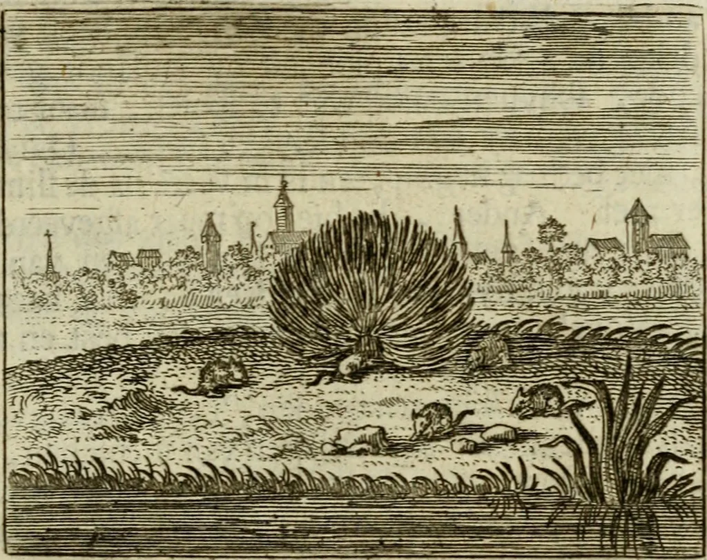 An illustration from Sinne- en minne-beelden ; Selfstryt ; Tooneel der mannelyke agtbaarheydt ; Galathea of Herderskalsgt ; Klagende maegden : en andere mengelrymen, 1779, leaf 132