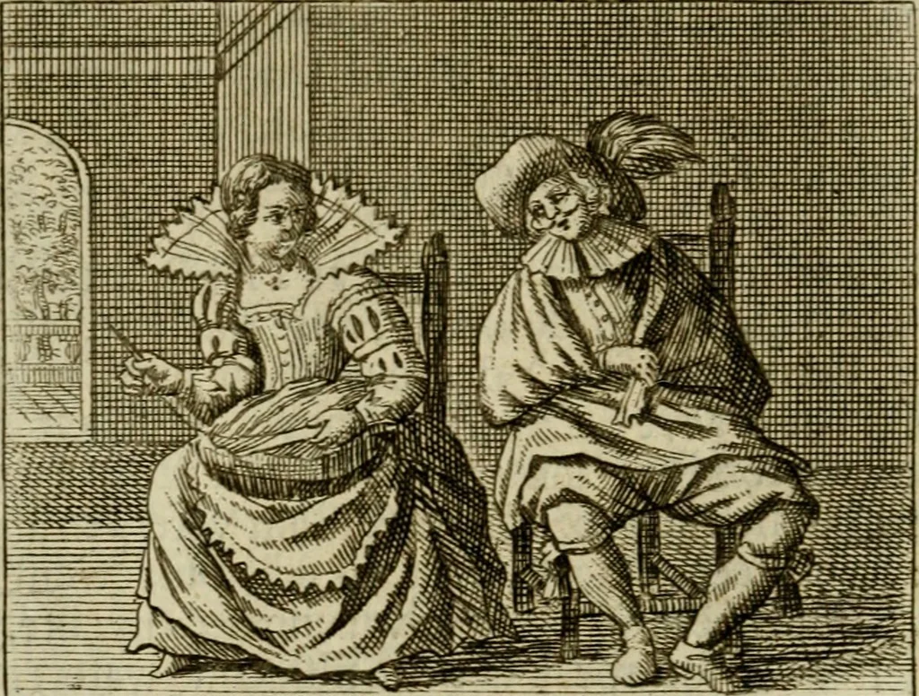 An illustration from Sinne- en minne-beelden ; Selfstryt ; Tooneel der mannelyke agtbaarheydt ; Galathea of Herderskalsgt ; Klagende maegden : en andere mengelrymen, 1779, leaf 141