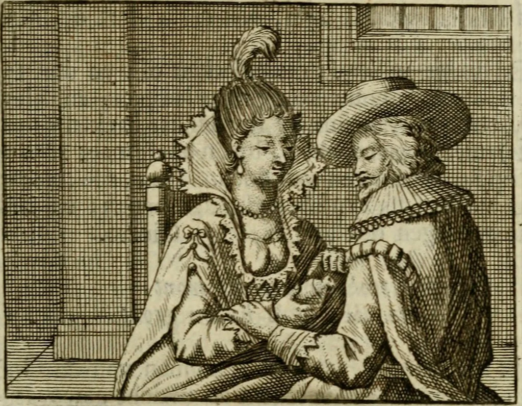 An illustration from Sinne- en minne-beelden ; Selfstryt ; Tooneel der mannelyke agtbaarheydt ; Galathea of Herderskalsgt ; Klagende maegden : en andere mengelrymen, 1779, leaf 150