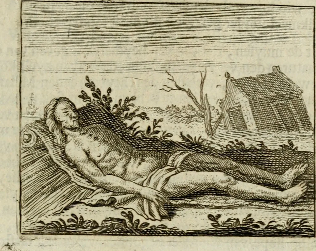 An illustration from Sinne- en minne-beelden ; Selfstryt ; Tooneel der mannelyke agtbaarheydt ; Galathea of Herderskalsgt ; Klagende maegden : en andere mengelrymen, 1779, leaf 180