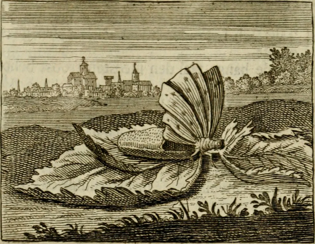 An illustration from Sinne- en minne-beelden ; Selfstryt ; Tooneel der mannelyke agtbaarheydt ; Galathea of Herderskalsgt ; Klagende maegden : en andere mengelrymen, 1779, leaf 183