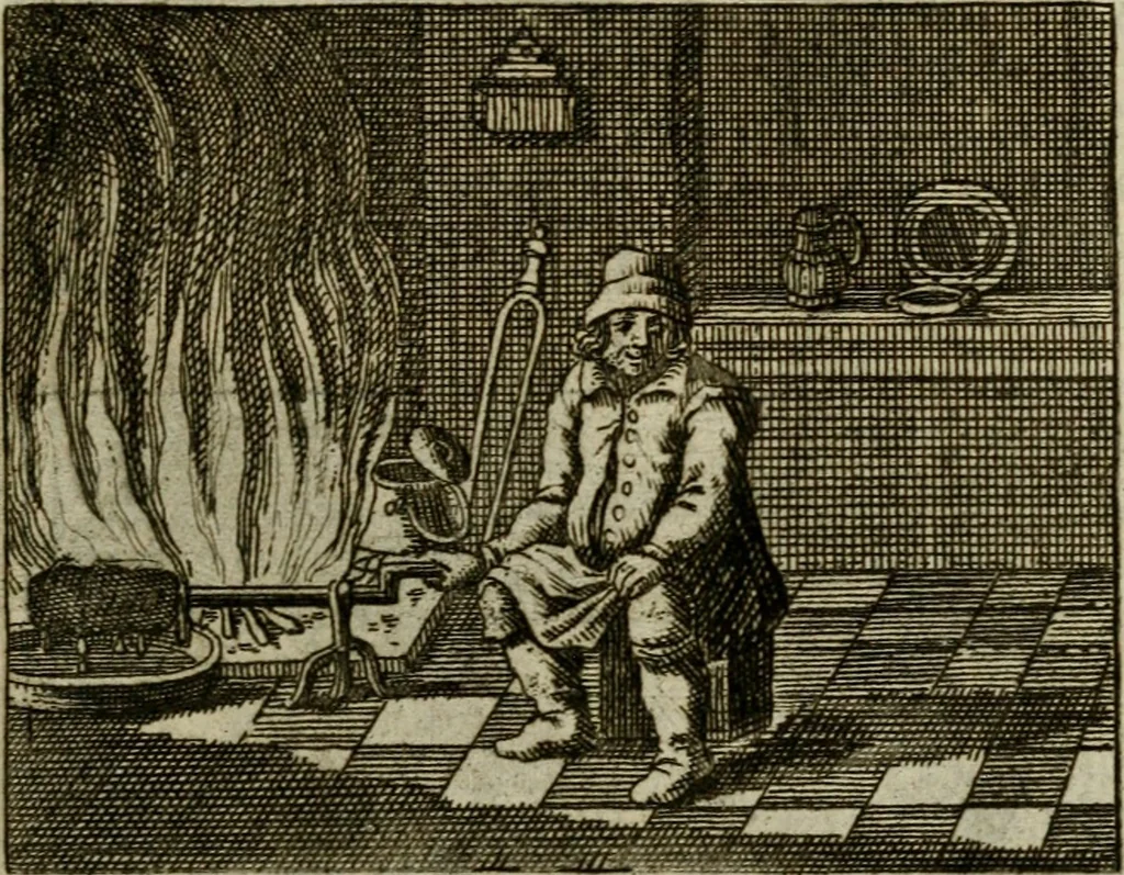 An illustration from Sinne- en minne-beelden ; Selfstryt ; Tooneel der mannelyke agtbaarheydt ; Galathea of Herderskalsgt ; Klagende maegden : en andere mengelrymen, 1779, leaf 194