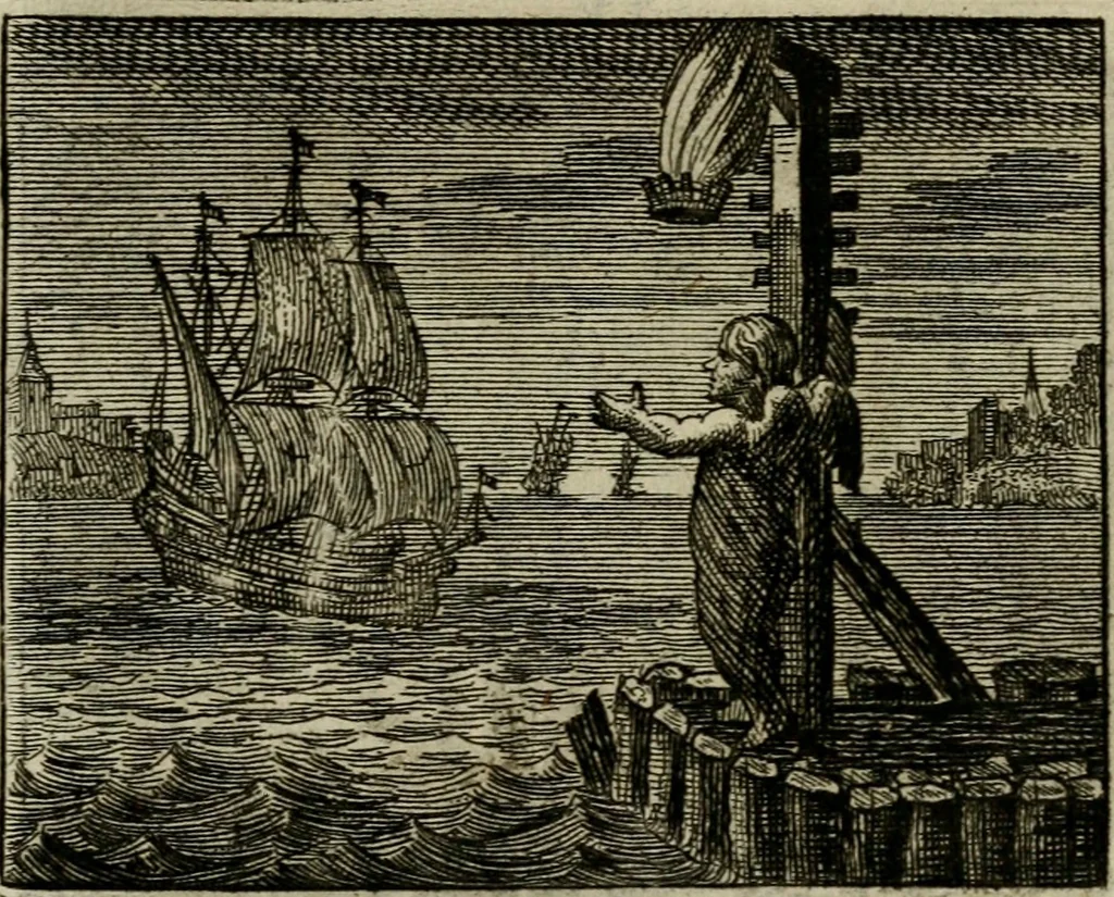 An illustration from Sinne- en minne-beelden ; Selfstryt ; Tooneel der mannelyke agtbaarheydt ; Galathea of Herderskalsgt ; Klagende maegden : en andere mengelrymen, 1779, leaf 200