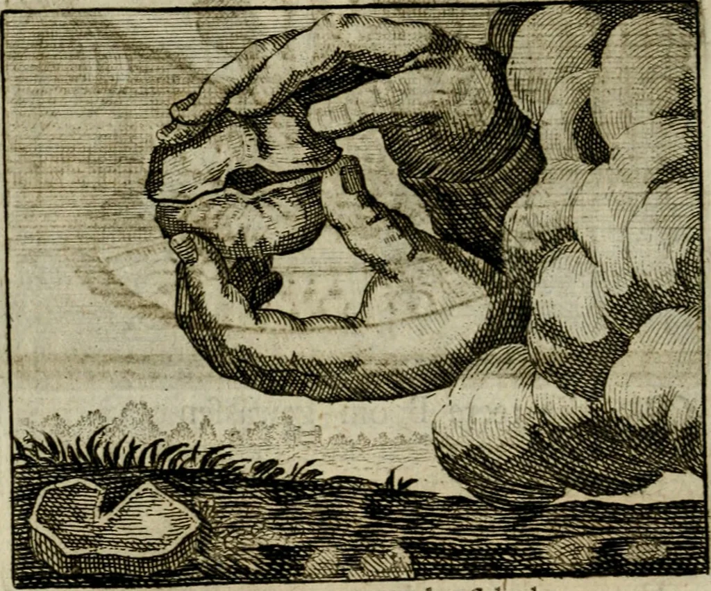 An illustration from Sinne- en minne-beelden ; Selfstryt ; Tooneel der mannelyke agtbaarheydt ; Galathea of Herderskalsgt ; Klagende maegden : en andere mengelrymen, 1779, leaf 217