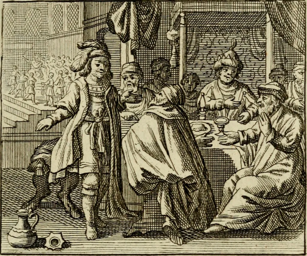 An illustration from Sinne- en minne-beelden ; Selfstryt ; Tooneel der mannelyke agtbaarheydt ; Galathea of Herderskalsgt ; Klagende maegden : en andere mengelrymen, 1779, leaf 416