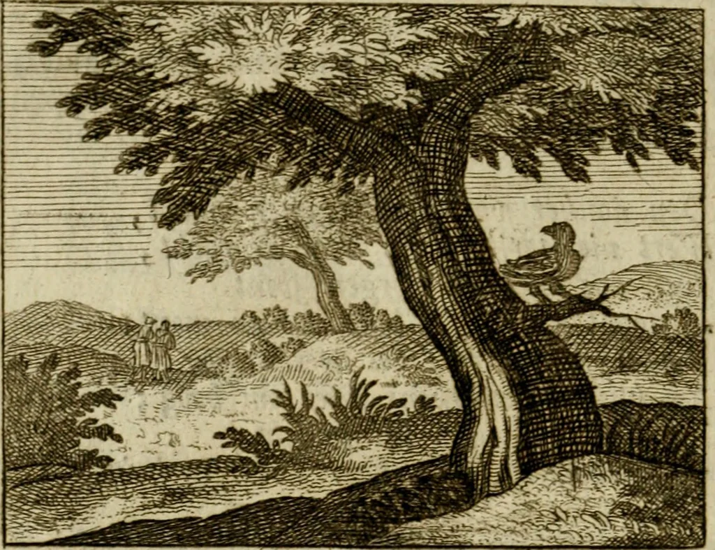 An illustration from Sinne- en minne-beelden ; Selfstryt ; Tooneel der mannelyke agtbaarheydt ; Galathea of Herderskalsgt ; Klagende maegden : en andere mengelrymen, 1779, leaf 49