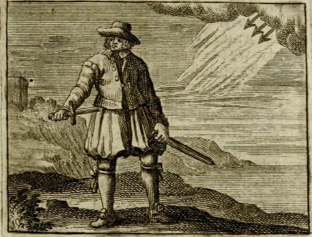 An illustration from Sinne- en minne-beelden ; Selfstryt ; Tooneel der mannelyke agtbaarheydt ; Galathea of Herderskalsgt ; Klagende maegden : en andere mengelrymen, 1779, leaf 52
