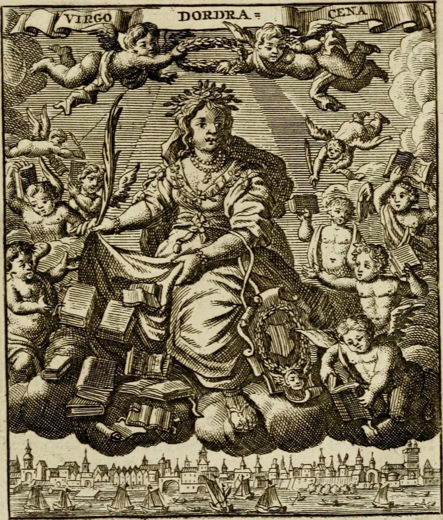 An illustration from Sinne- en minne-beelden ; Selfstryt ; Tooneel der mannelyke agtbaarheydt ; Galathea of Herderskalsgt ; Klagende maegden : en andere mengelrymen, 1779, leaf 538